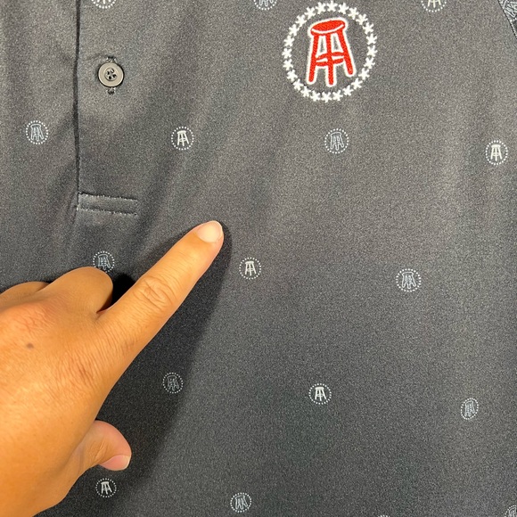 UNRL Barstool Sports Performance Golf Polo Shirt All Over Print Mens Size XL - Picture 10 of 16